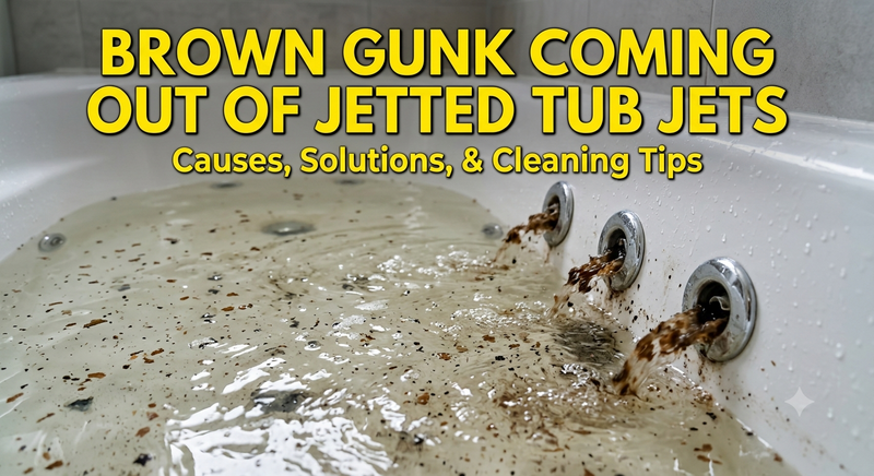 Brown Gunk Coming From Jetted Tub Jets: Causes and Cleaning Tips