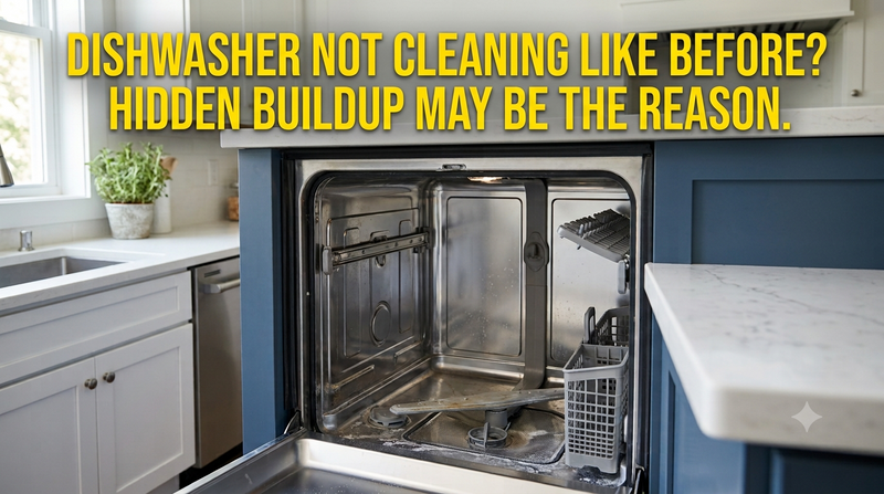 Dishwasher Not Cleaning Like Before? Hidden Buildup May Be the Reason