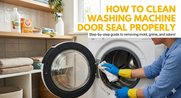 How to Clean Washing Machine Door Seal Properly