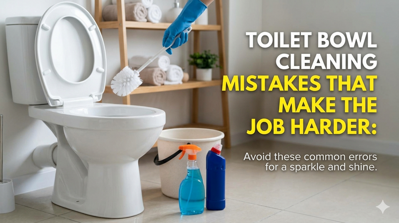 Toilet Bowl Cleaning Mistakes That Make the Job Harder