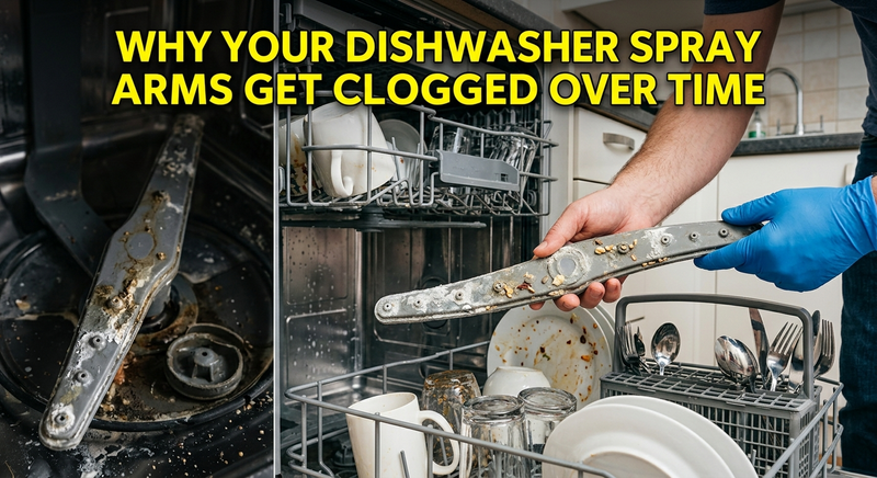 Why Your Dishwasher Spray Arms Get Clogged Over Time