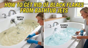 How to Get Rid of Black Flakes From Bathtub Jets