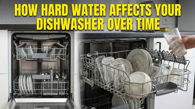How Hard Water Affects Your Dishwasher Over Time