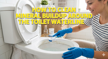 How to Clean Mineral Buildup Around the Toilet Waterline