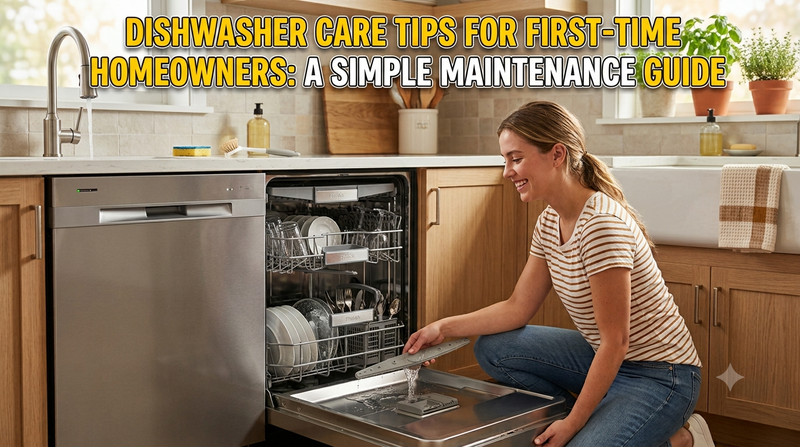 Dishwasher Care Tips for First-Time Homeowners: A Simple Maintenance Guide