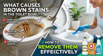 What Causes Brown Stains in the Toilet Bowl? How to Remove Them Effectively