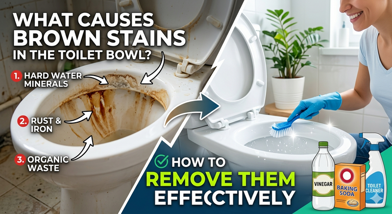 What Causes Brown Stains in the Toilet Bowl? How to Remove Them Effectively