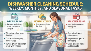 Dishwasher Cleaning Schedule: Weekly, Monthly, and Seasonal Tasks