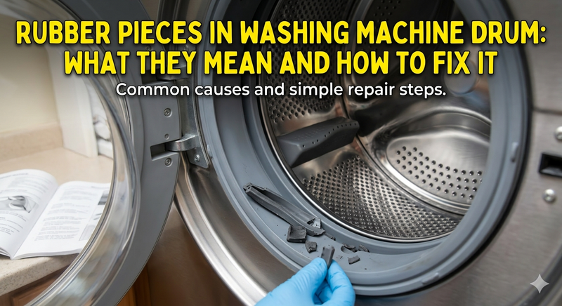 Rubber Pieces in Washing Machine Drum: What They Mean and How to Fix It