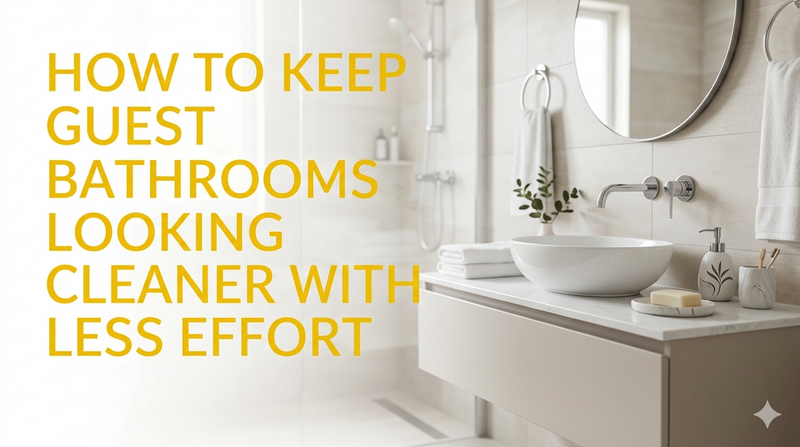How to Keep Guest Bathrooms Looking Cleaner with Less Effort