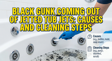 Black Gunk Coming Out of Jetted Tub Jets: Causes and Cleaning Steps