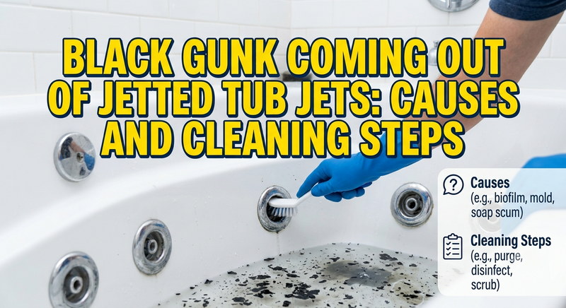Black Gunk Coming Out of Jetted Tub Jets: Causes and Cleaning Steps