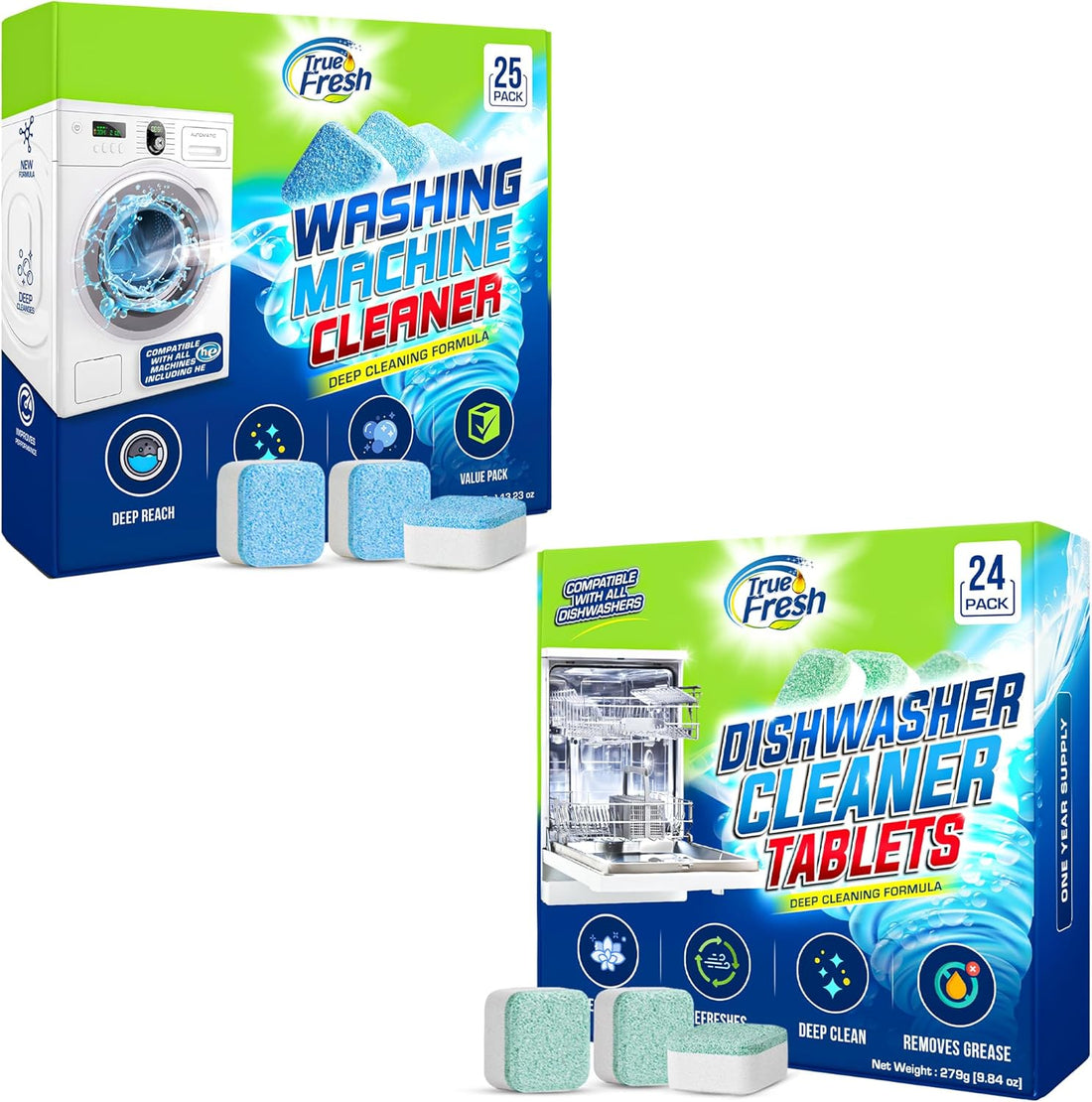 bundle_ washing machine and dishwasher cleaner tablets