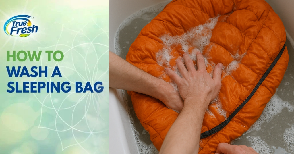 how to wash a sleeping bag