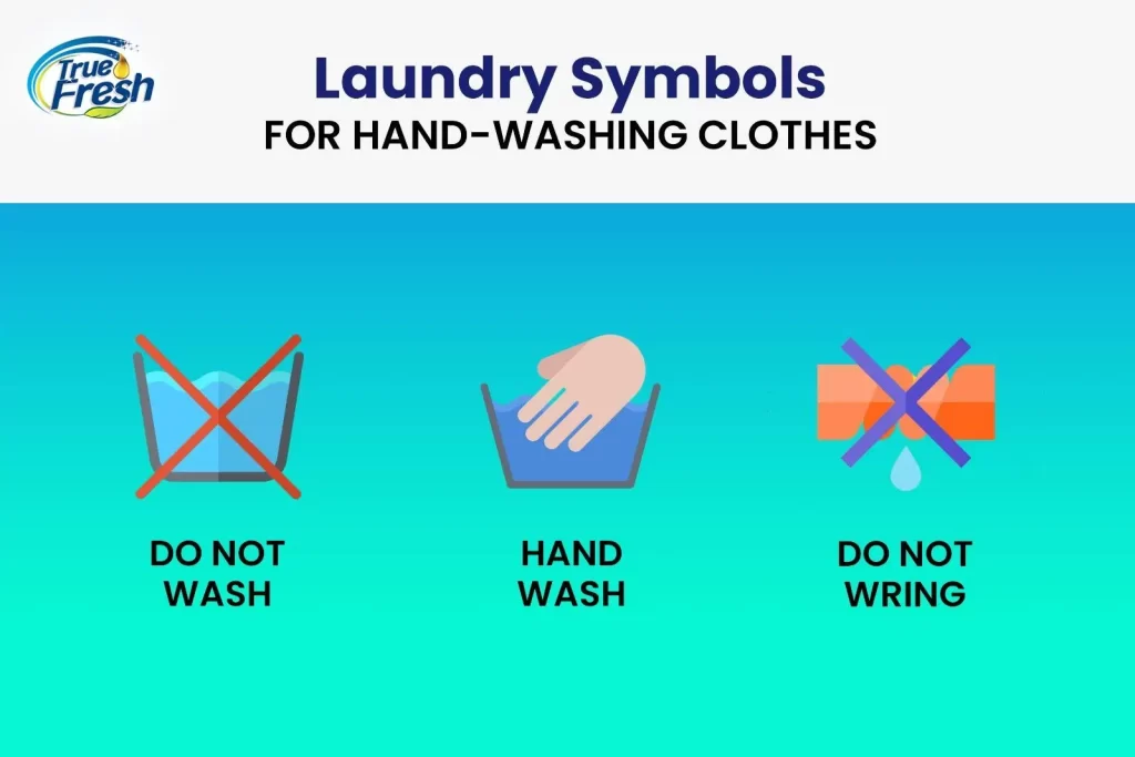 Laundry symbol for hand washing clothes