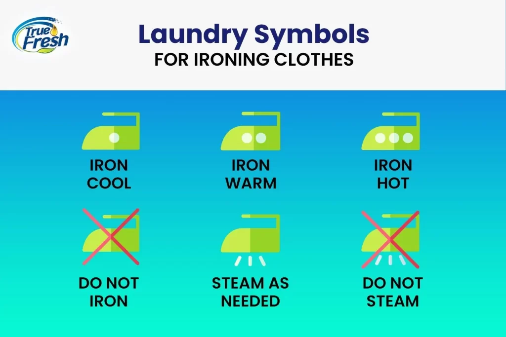 Laundry symbol for ironing clothes